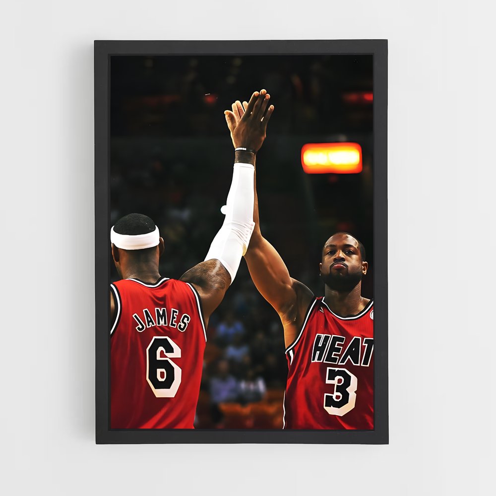 Poster Heat Legacy – affiche Basketball (vue 2)